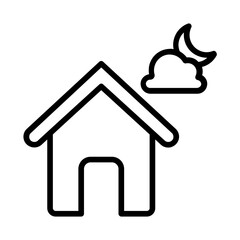 night and house icon