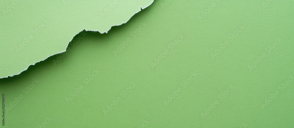 Poster green textured paper card with white corners featuring a spring background suitable for business use