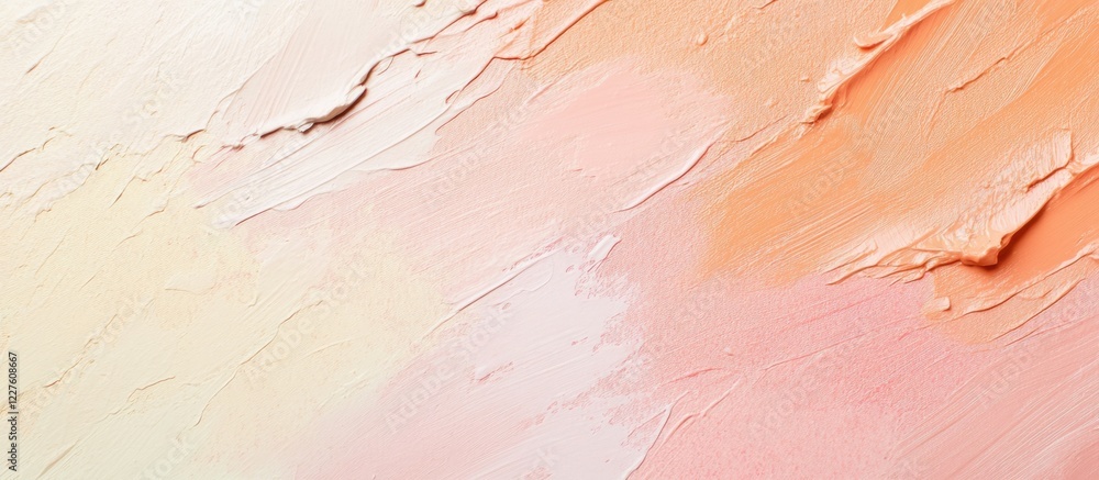 Poster serene peach and pastel color blend for elegant digital backgrounds featuring ample space for custom