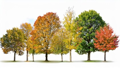 Naklejka premium autumn tree in autumn