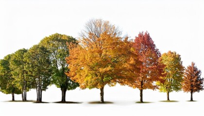 Naklejka premium autumn tree in the park