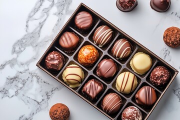 商品用のバレンタインチョコレート
