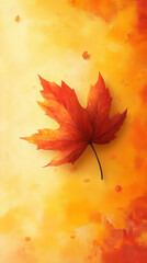 autumn leaves seamless pattern