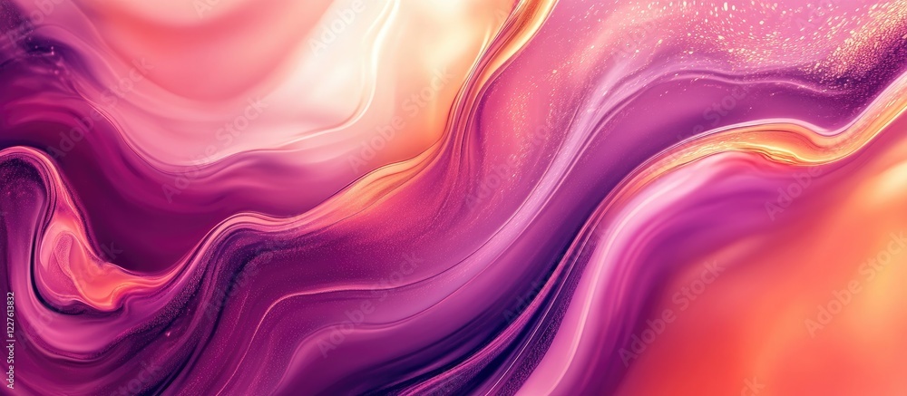 Poster vibrant abstract flowing water pattern backdrop ideal for motivational visuals featuring modern desi