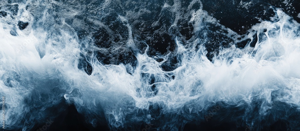 Poster dynamic abstract water pattern backdrop for modern visuals with ample empty space for text and motiv