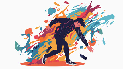 Naklejka premium Abstract Frustration Concept Vector Illustration