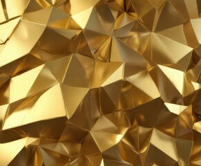 Geometric gold foil background with holographic shine, background, gold foil, pattern