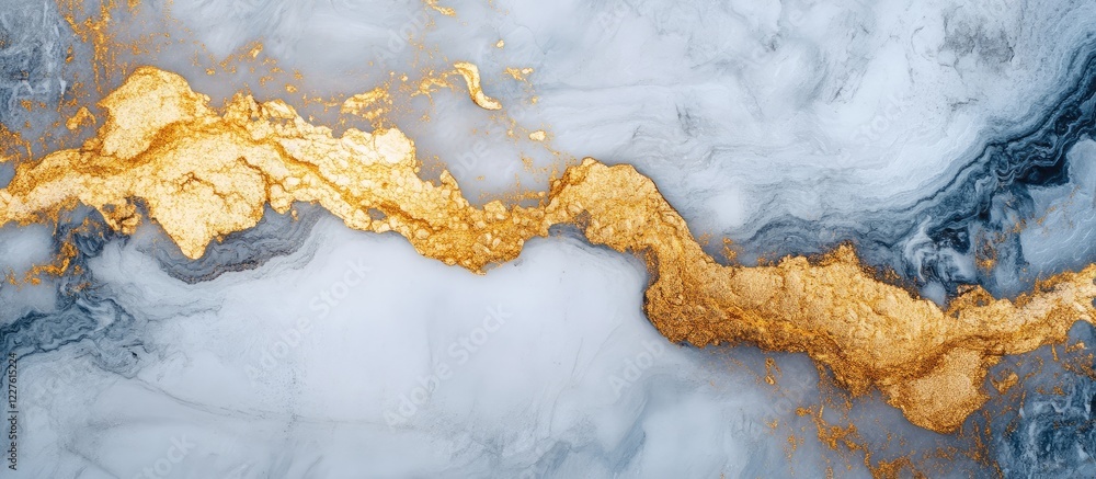 Poster elegant abstract marbled background with gold and white accents ideal for luxury design projects and