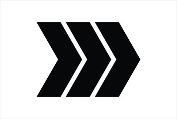 Black curved arrow icon ioslated on transparent background vector template