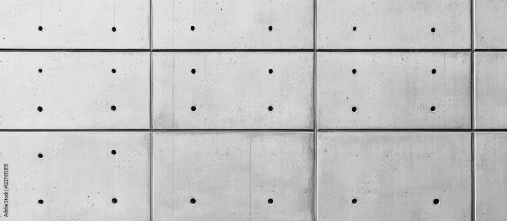 Poster grey concrete wall texture with uniform pattern and space for text overlay in minimalist design