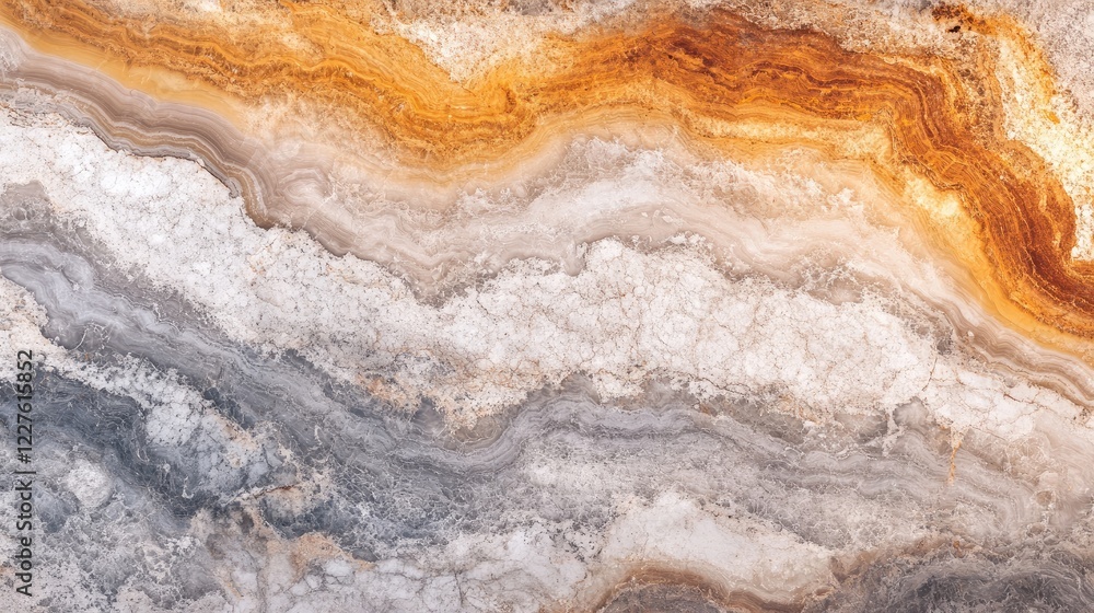 Poster natural travertine stone texture with horizontal stripes in warm earth tones suitable for background