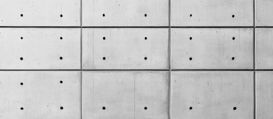 Grey Concrete Wall Texture with Uniform Pattern and Space for Text Overlay in Minimalist Design