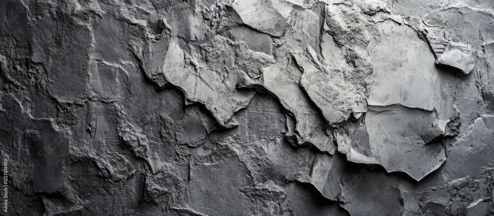 Poster grey cement texture background with uneven surfaces and copy space for creative design and text usag