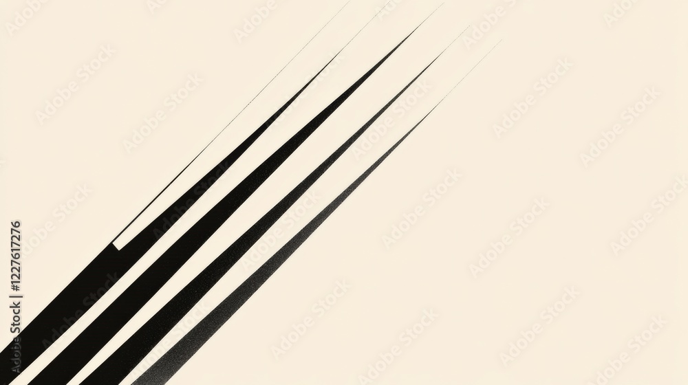 Fototapete abstract geometric lines create a striking contrast on a light background in a modern art display. g