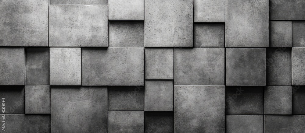 Poster concrete tile texture background with grey and black shades suitable for wall or floor design featur