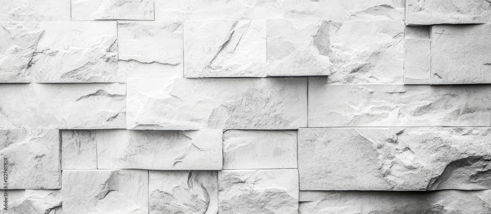 Poster grey and white stone wall texture with grunge effect ideal for background and text overlay in design