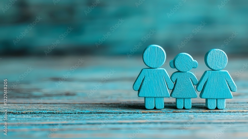 Poster public forums where families discuss the implications of redefined family laws stock photo with side