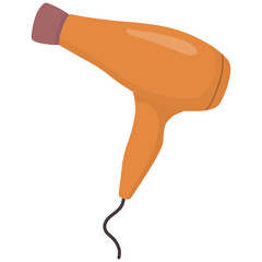 Hand drawn hair dryer cartoon illustration 