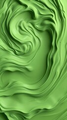 Green clay fluid background with swirly plasma effect, smooth, natural, background