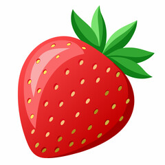 strawberry isolated on white