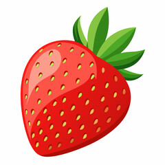 Obraz premium strawberry isolated on white