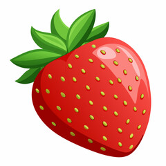 strawberry isolated on white