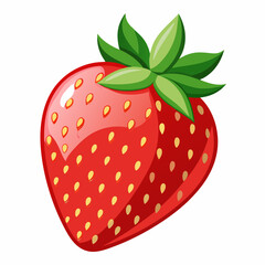 strawberry isolated on white