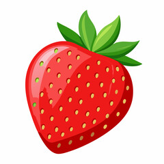 strawberry isolated on white