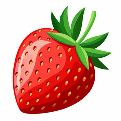 strawberry isolated on white