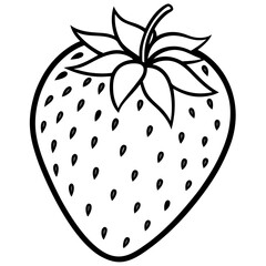 strawberry isolated on white