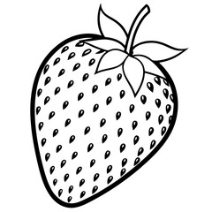 strawberry isolated on white