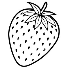 strawberry isolated on white