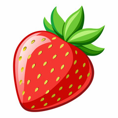 strawberry isolated on white