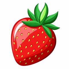 strawberry isolated on white