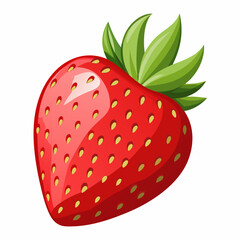 strawberry isolated on white