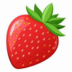 strawberry isolated on white