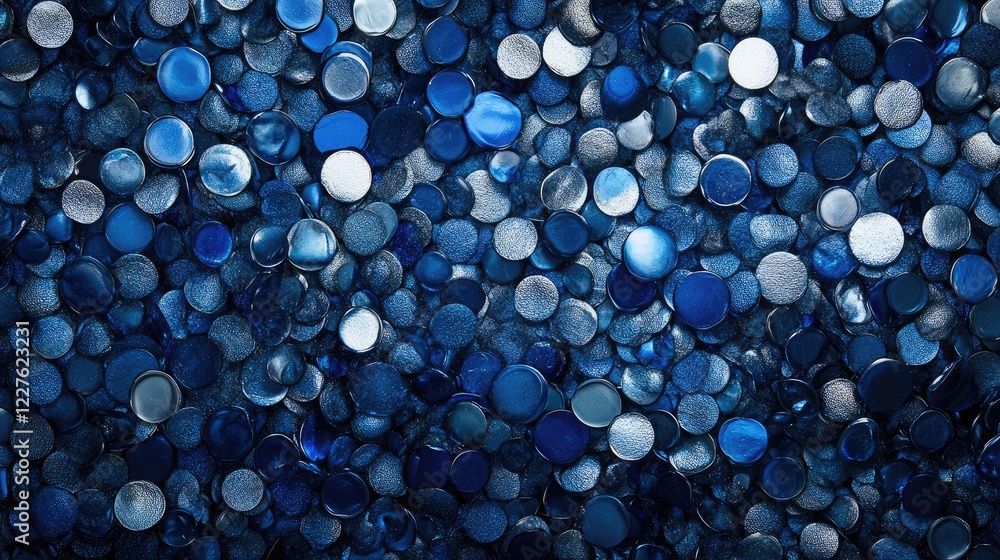 Aufkleber elegant blue gemstone texture background with shimmering circular elements for creative designs and 