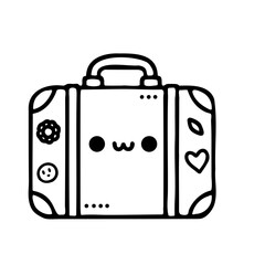 cute travel suitcase for coloring books