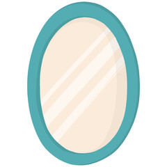 Hand drawn mirror cartoon illustration 