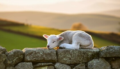 lamb in the grass