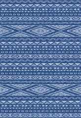 Kilim and Navajo Vector Carpet modern Pattern with trending colors in high resolution
