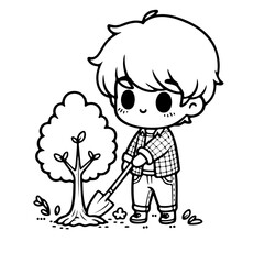 cute illustration for coloring books