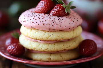 herry cake with cherry