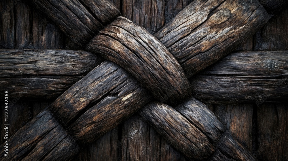 Poster textured dark wood background with intricate knots and grain patterns for rustic and natural themed 