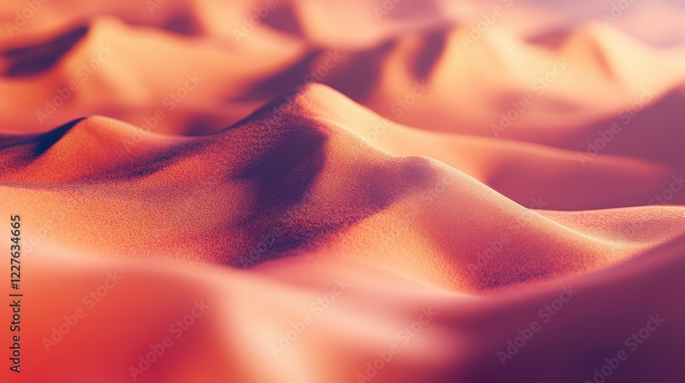 Poster desert sand dunes in soft focus creating a dreamy atmosphere with warm tones and smooth texture idea