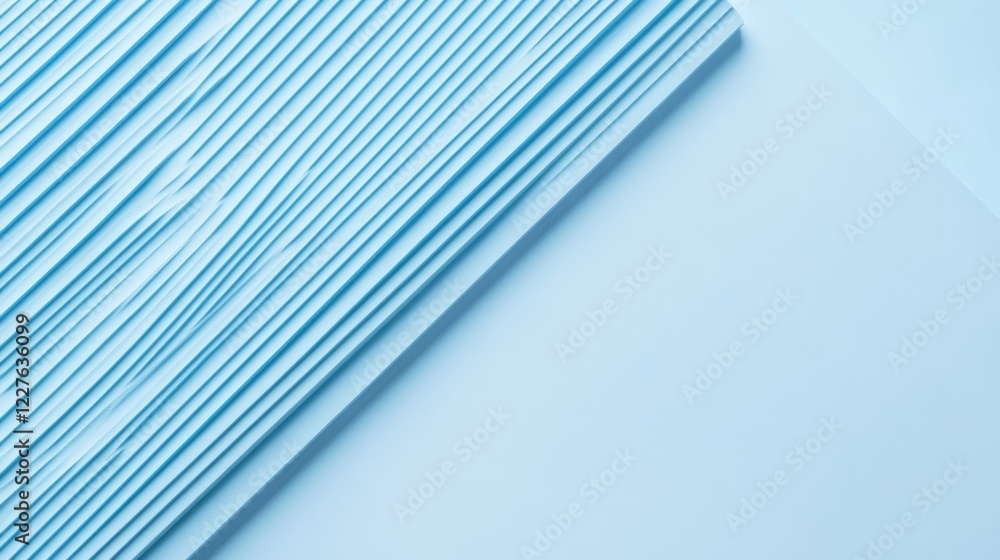 Poster light blue textured background with a diagonal striped pattern for modern design and creative applic