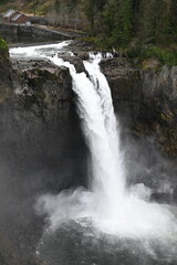 waterfall in the mountains
