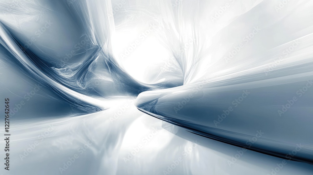 Aufkleber abstract fluid design in serene tones creating a calming atmosphere suitable for modern interiors an