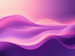 Gradated purple and peach pastels with swirling waves, layered depth, undulating movement