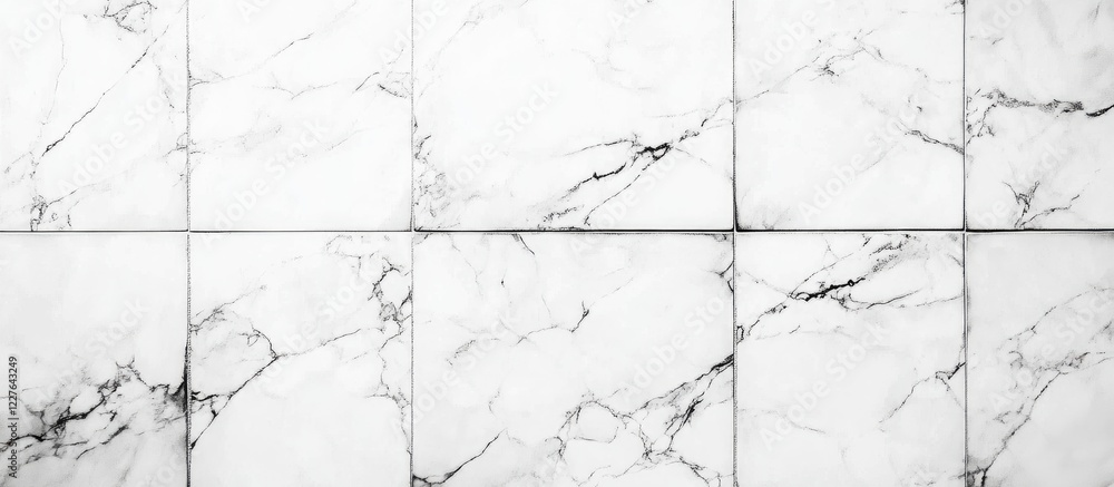 Poster elegant minimalist marble tile background in black and white ideal for text overlay and design proje